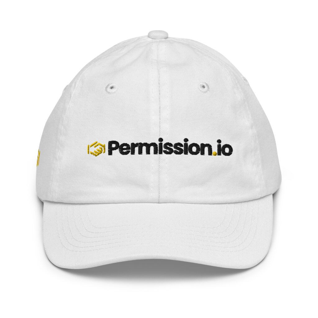 Permission.io Baseball Cap - youth - ASK Redeem